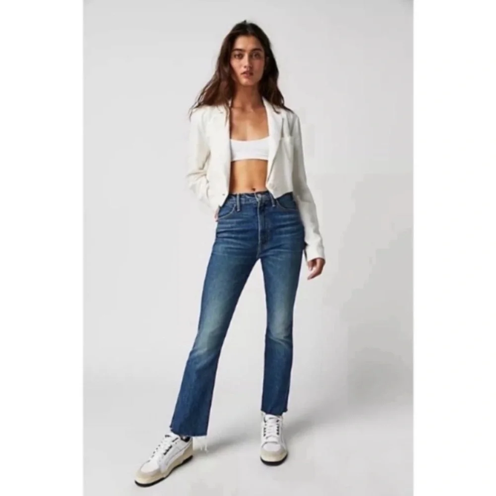 ✅ Mother SUPERIOR Jeans The Hustler Flood Fray in Beer Me